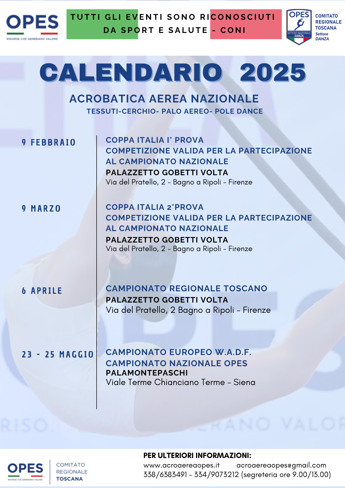 Calendario Acroaerea 2025